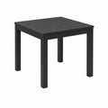 Esstisch Schwarz Aluminium quadratisch 80 x 80 x 74 cm