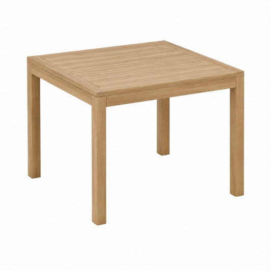 Esstisch Natur Teak-Massivholz quadratisch 90 x 90 x 75 cm