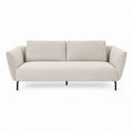 2-Sitzer Sofa Beige Polyester Rechteckig 180 x 84 x 78 cm