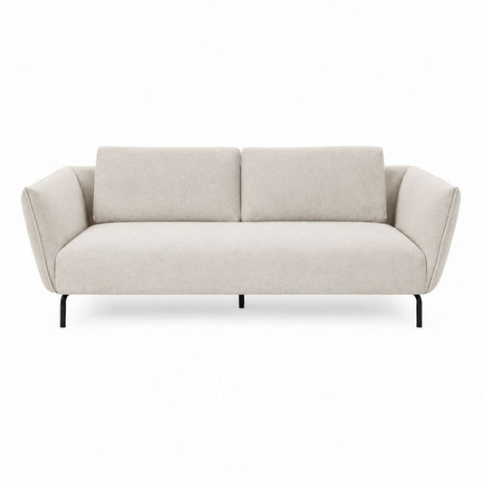 2-Sitzer Sofa Beige Polyester Rechteckig 180 x 84 x 78 cm